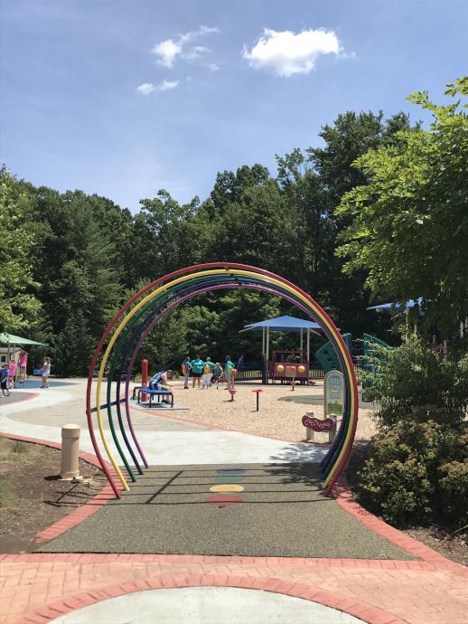 Wide view of A Dream Come True Playground in Harrisonburg