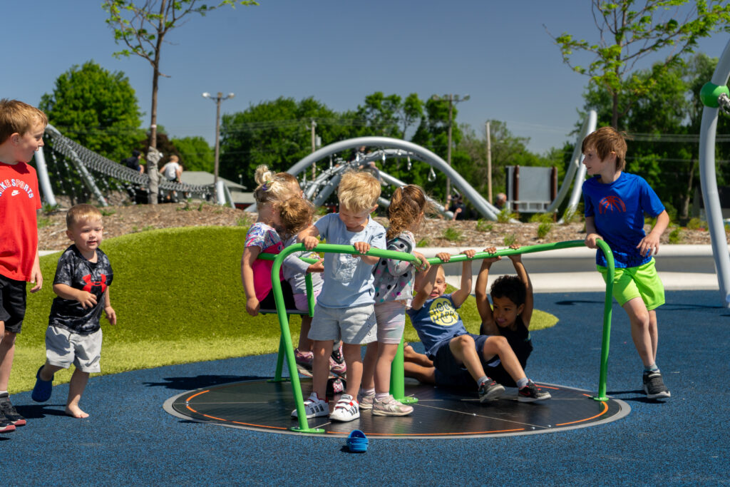 Another view of Aspen Seemann Memorial Park in Spirit Lake