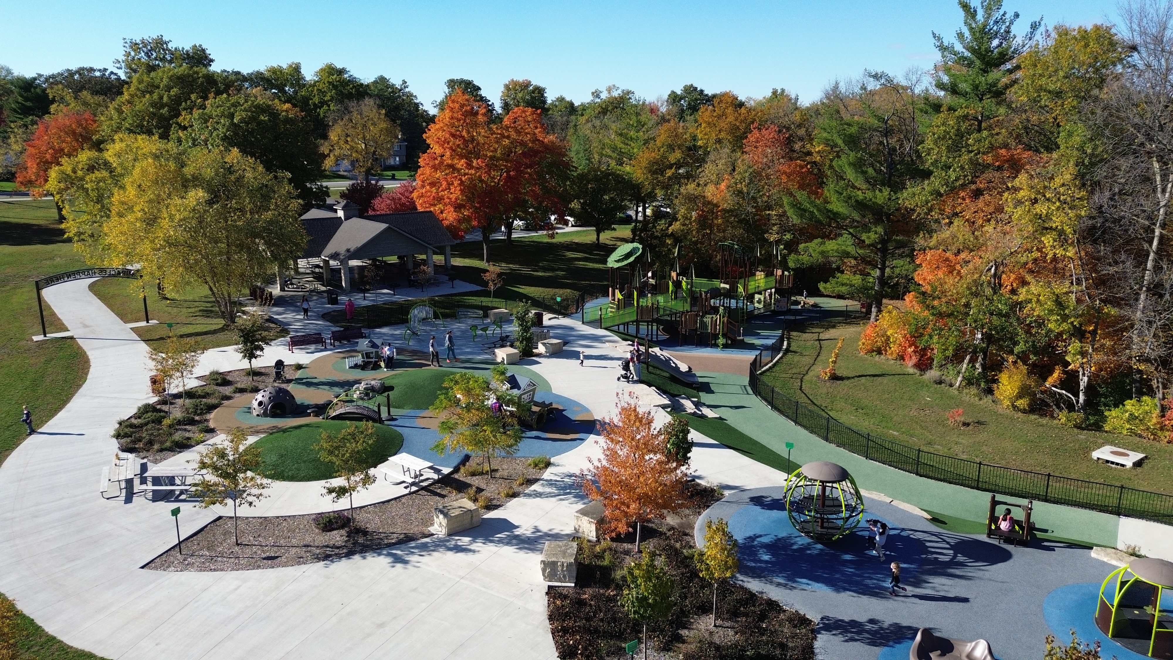 Barnes Family Inclusive Playground in Inis Grove Park