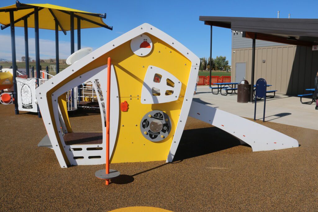 Families and officials near Black Tooth Park playground in Sheridan