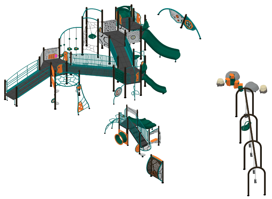 Playground model for Bloedel Donovan Park replacement project