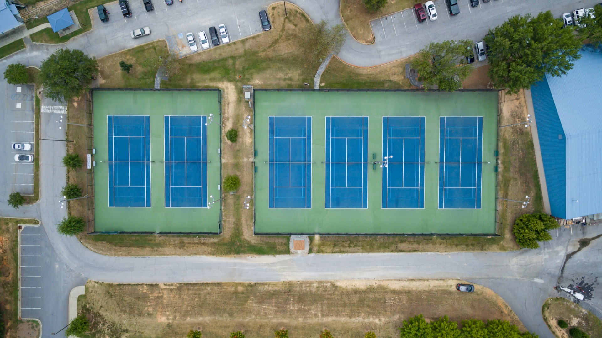 Aerial-style view of Pavilion Recreation Complex