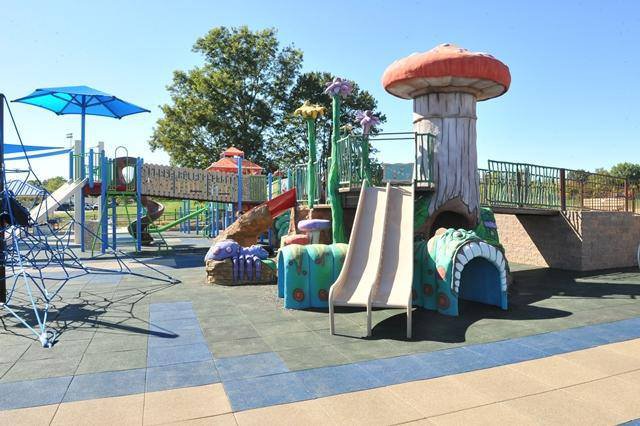Inclusive play structures at Brendan's Playground