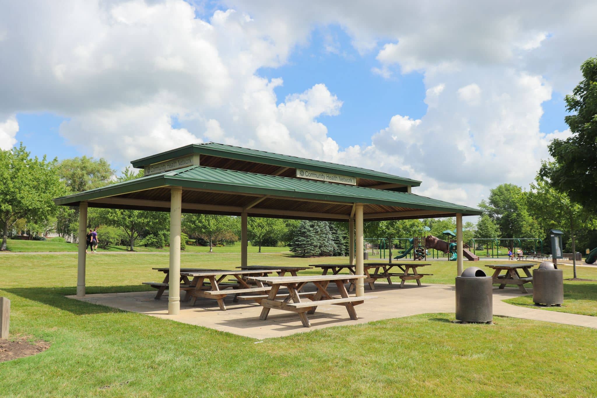 Picnic shelter at Brooks School Park