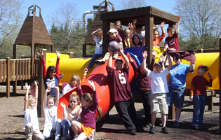 Accessible playground and green space at C. Darrell Shell Park