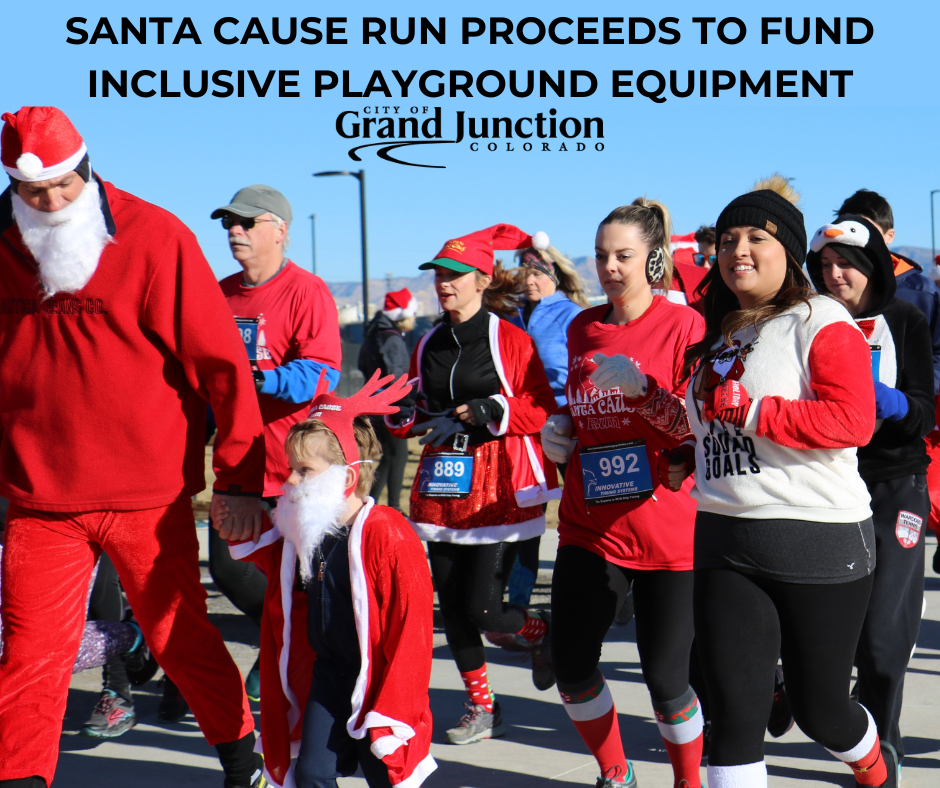 Santa Cause Run event image supporting inclusive playground fundraising