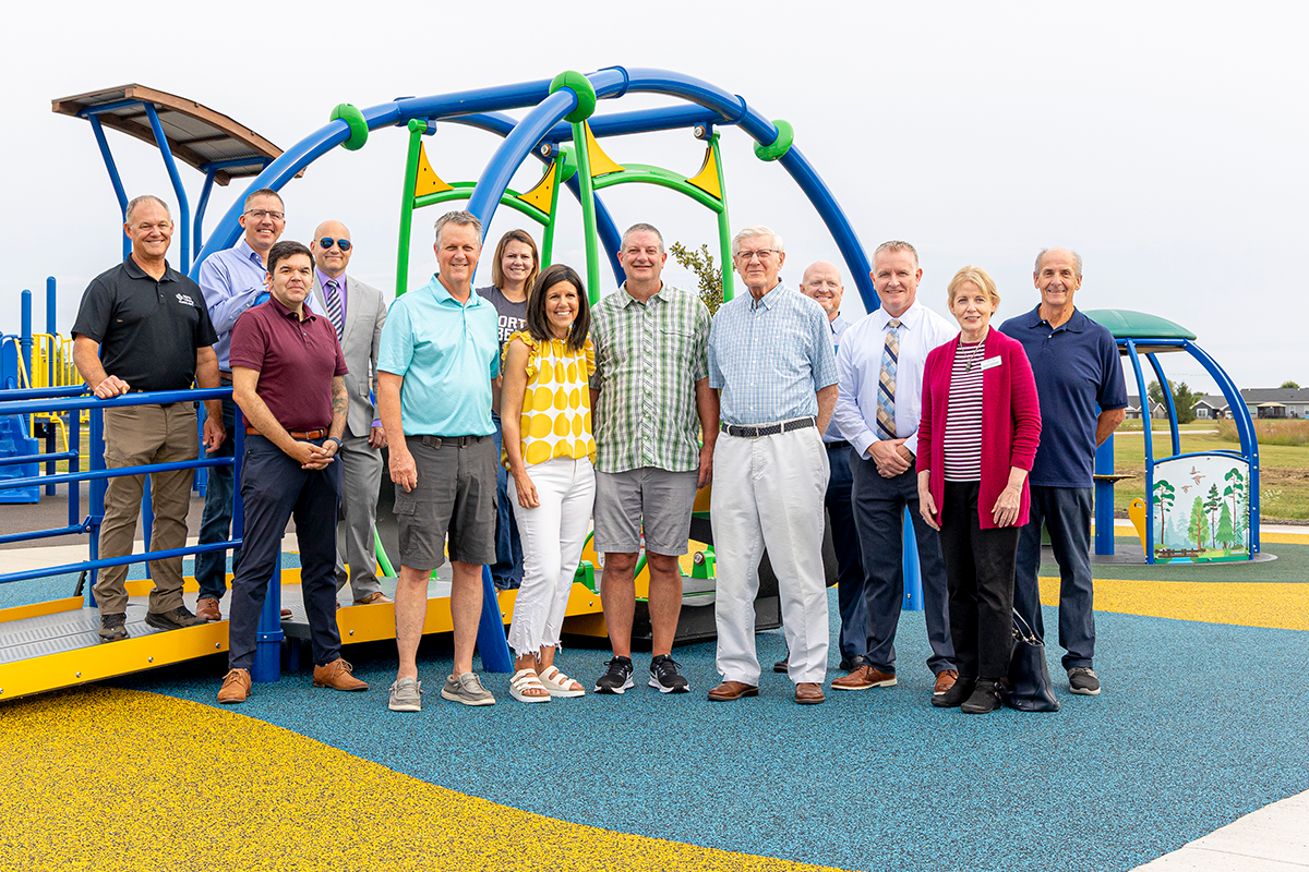 Accessible playground equipment at Centennial Park