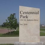 Centennial Park in North Liberty