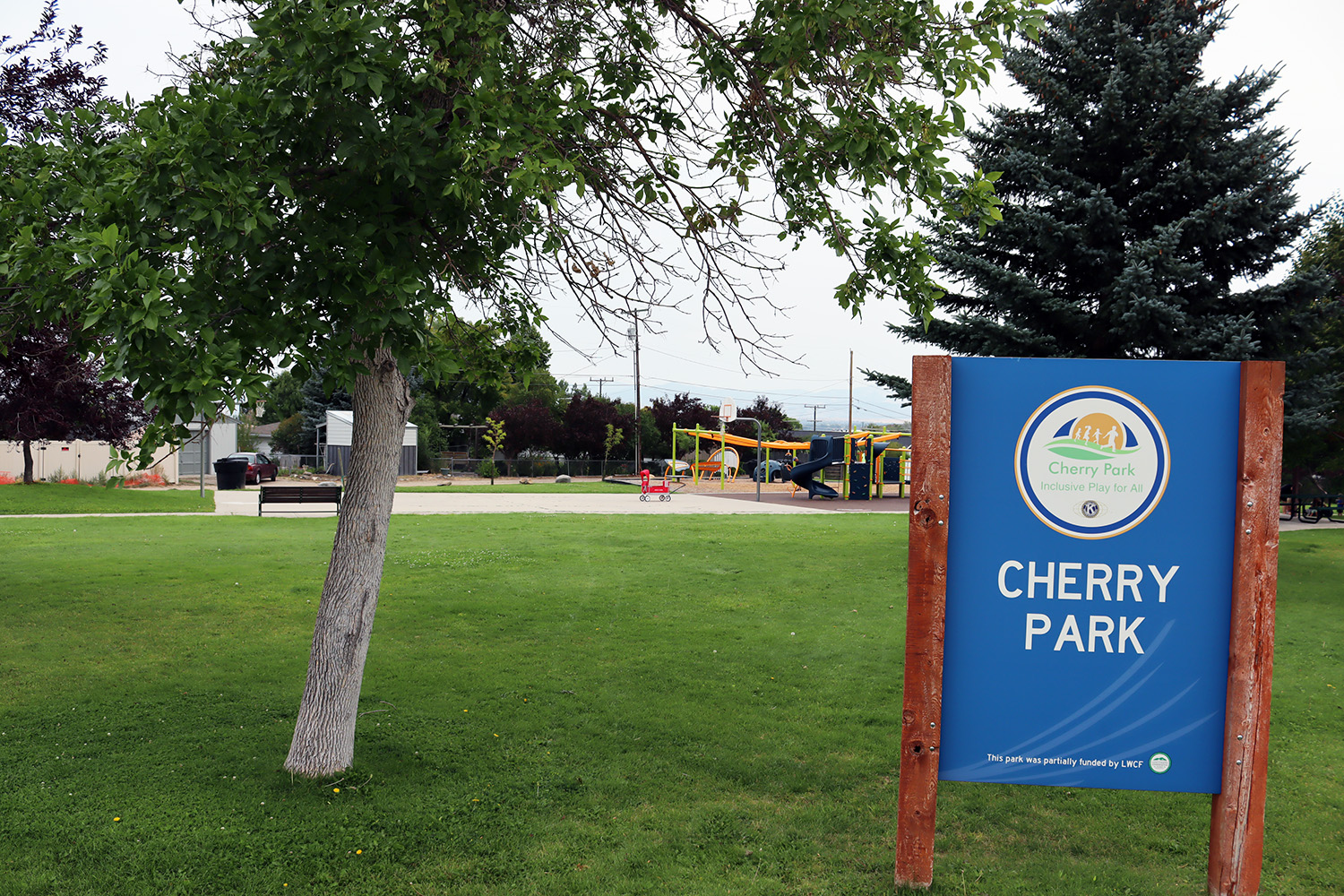 Park sign at Cherry Park in Helena