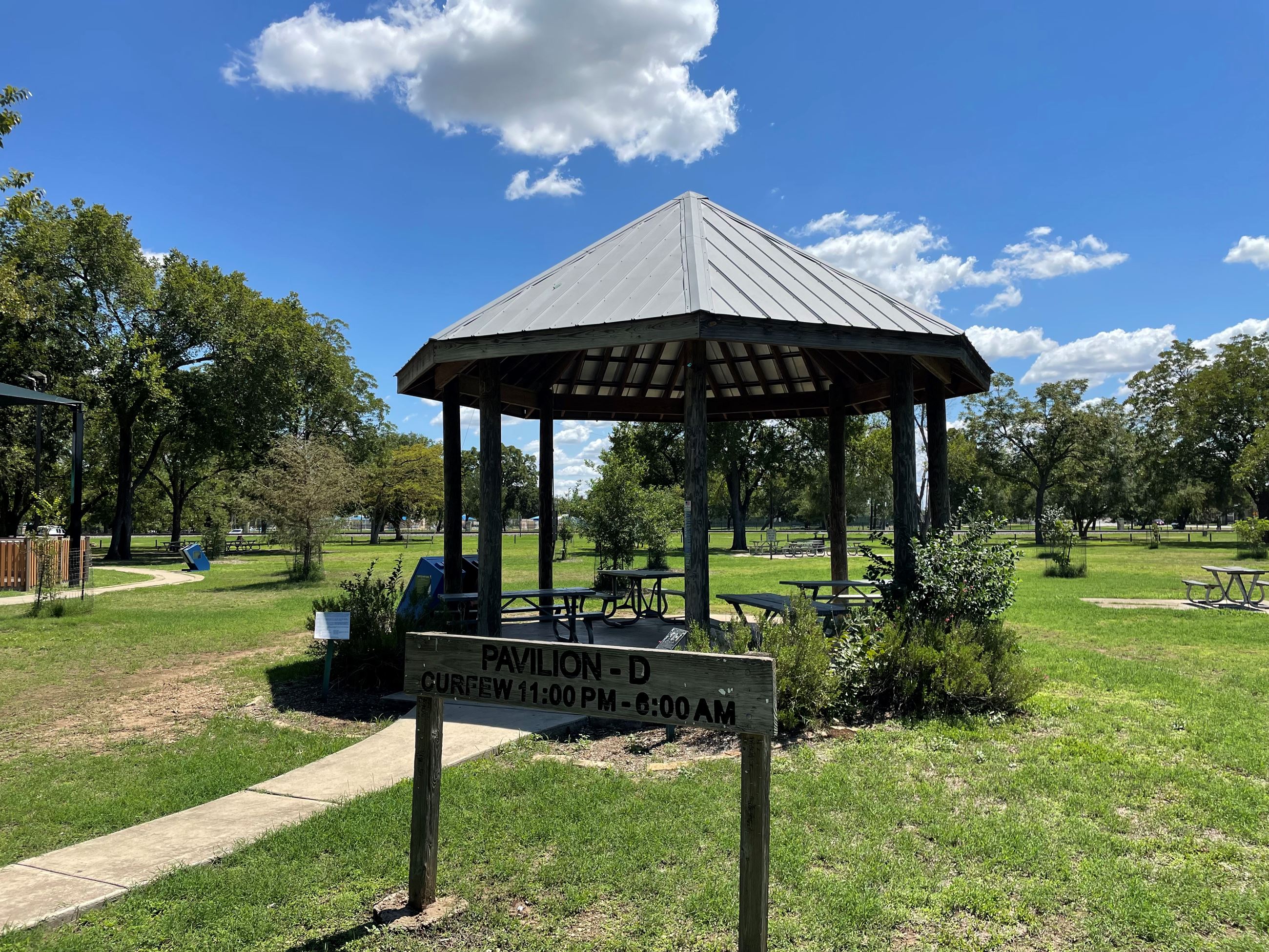 Pavilion and play area at Children's Park