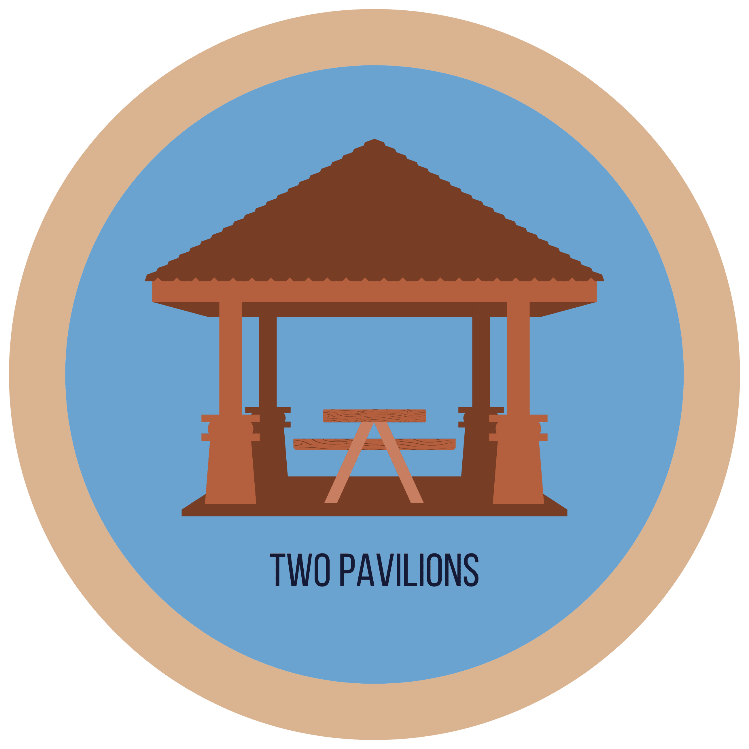 Picnic pavilion at Christiansburg Huckleberry Park