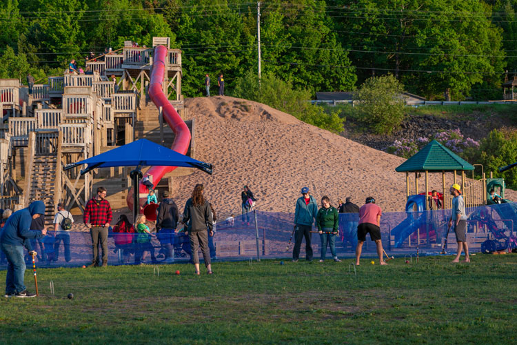 Chutes and Ladders Playground at Kestner Waterfront Park