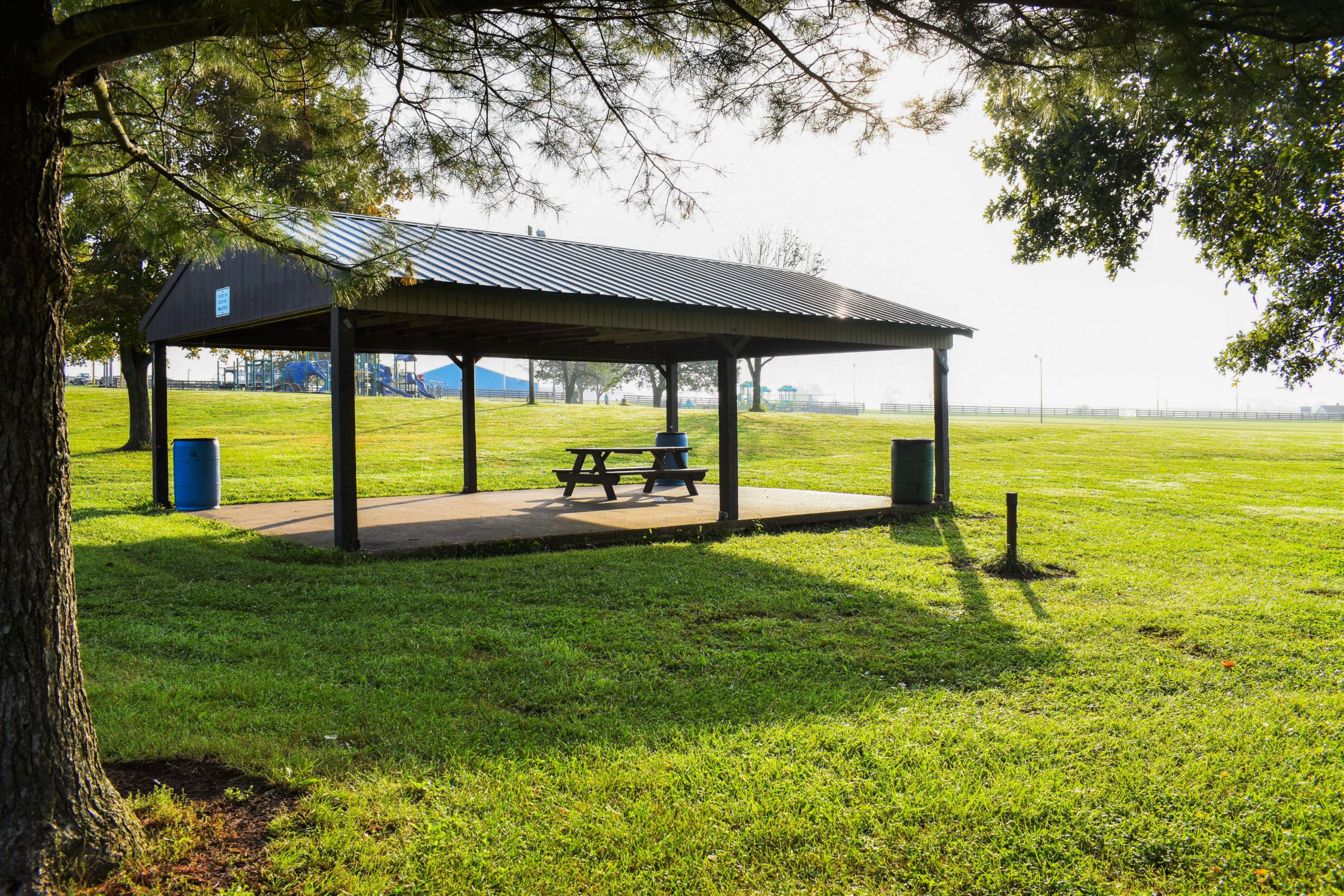 Play structures at City County Park