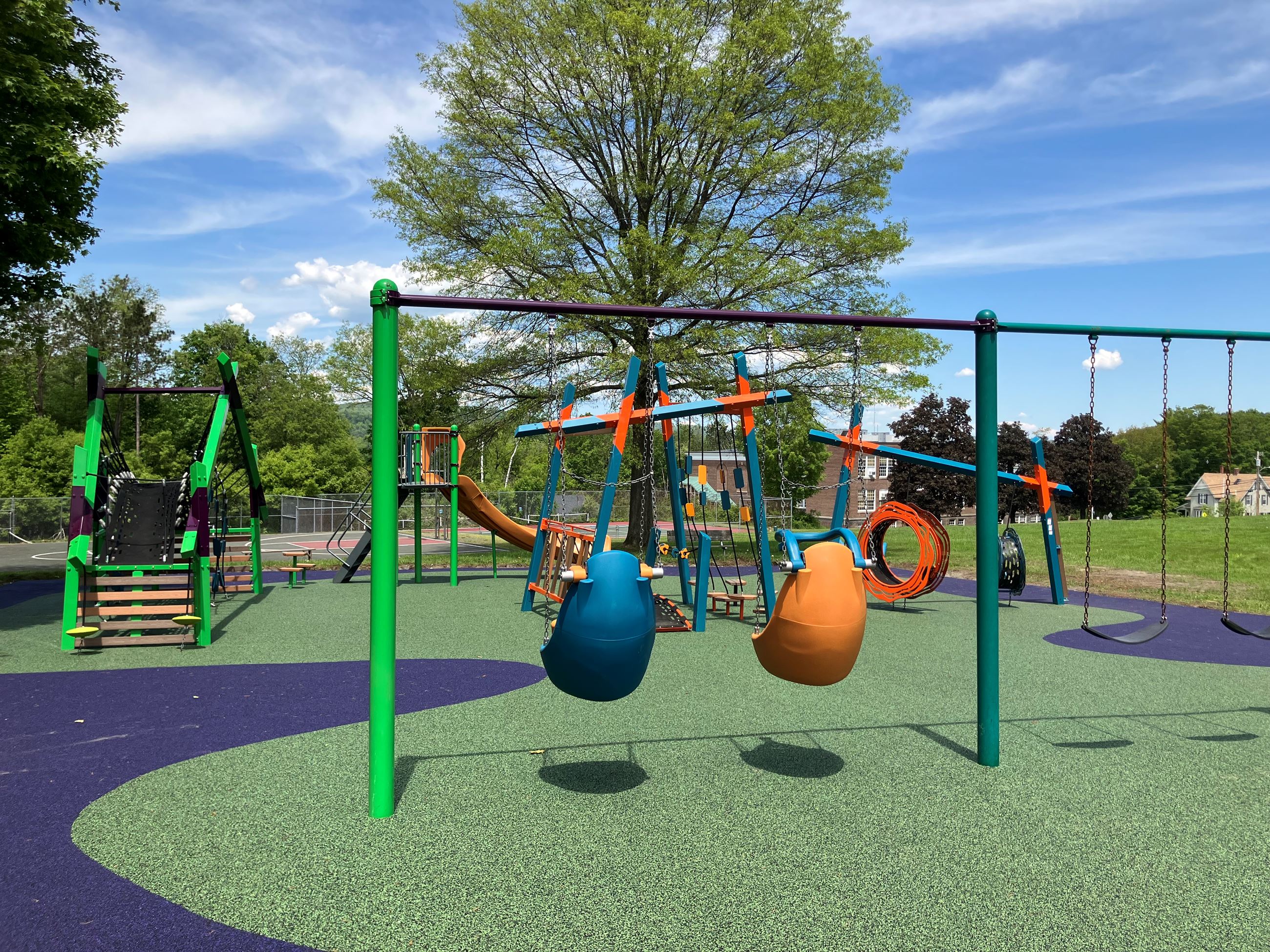 Civic Memorial Playground in West Lebanon after reopening