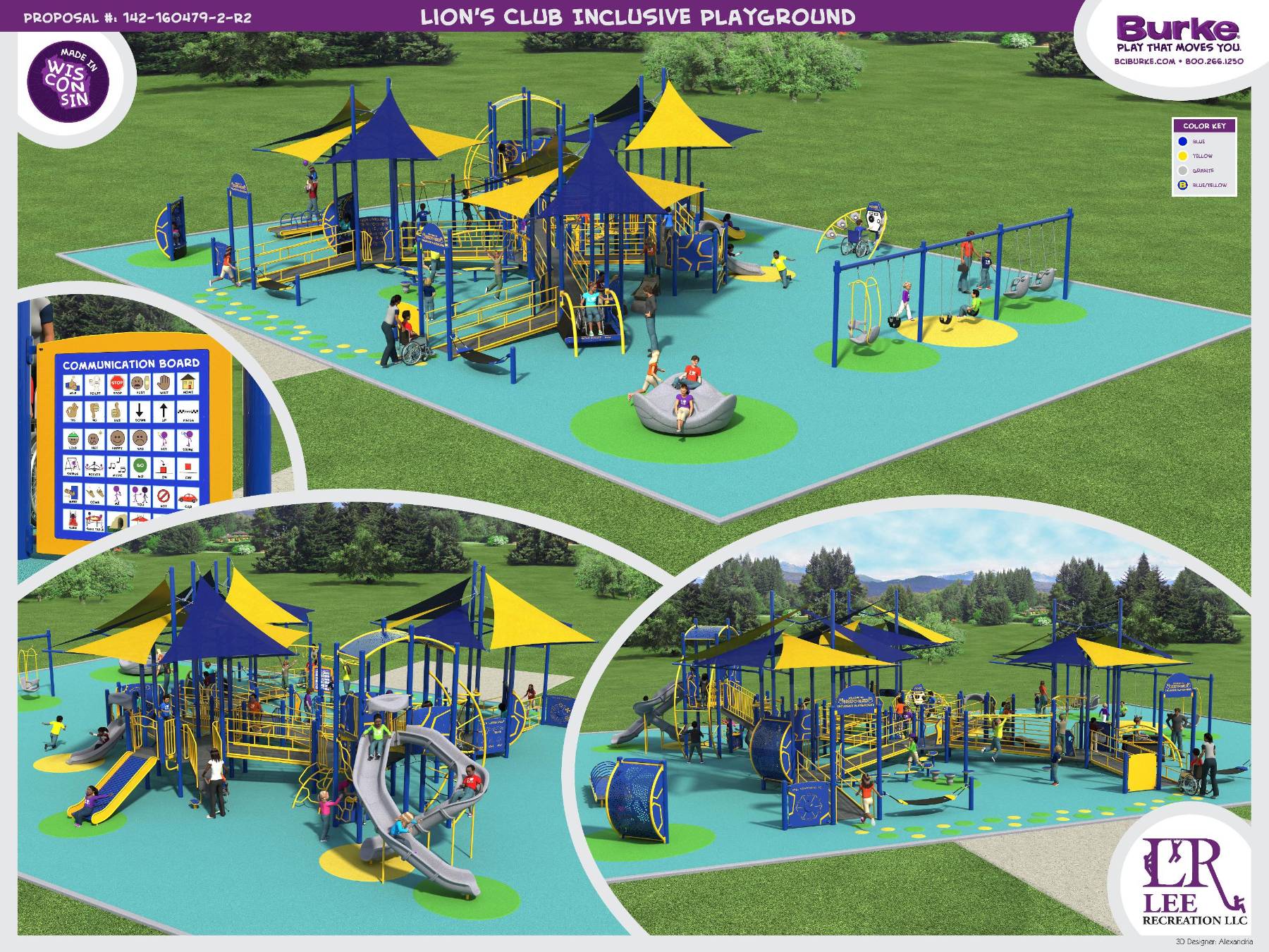 Official Onalaska image for the all abilities playground project at Community Park
