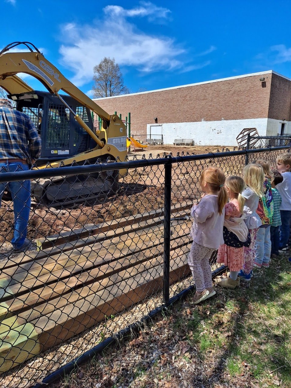 Inclusive playground equipment at Stonington Community Center