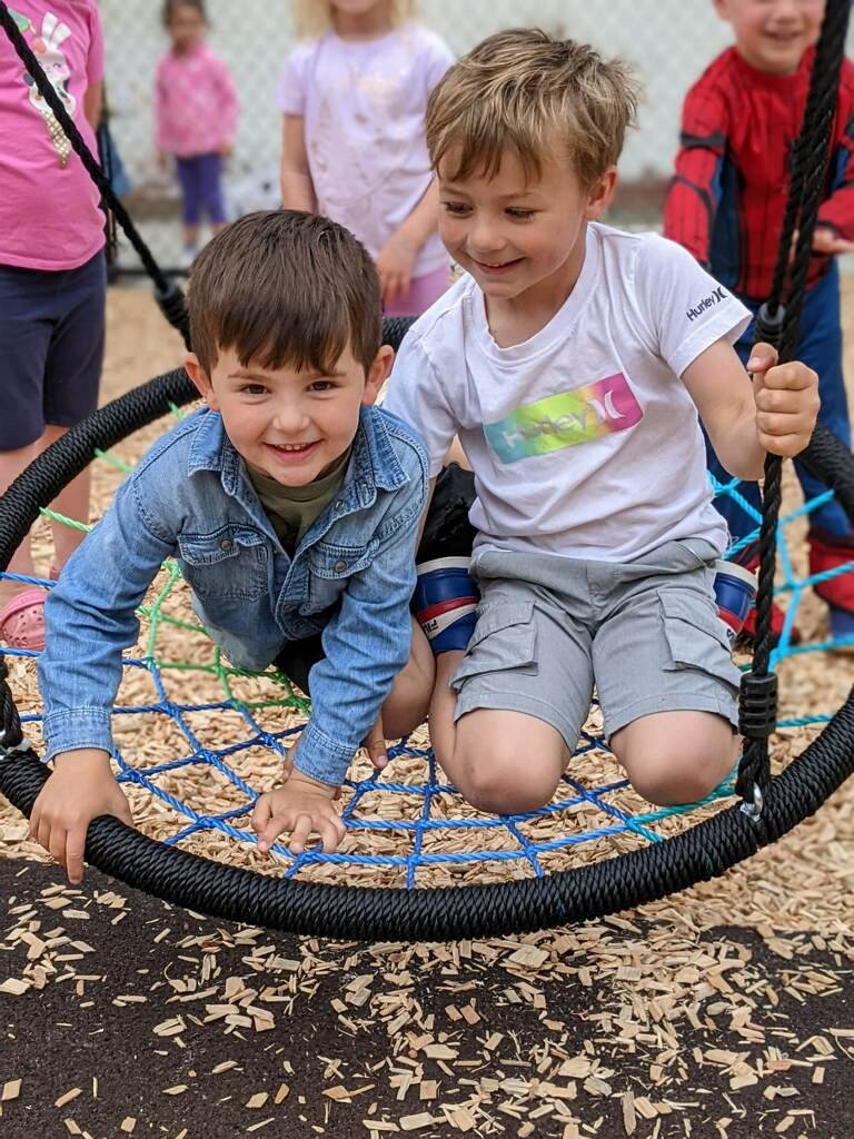 Child-friendly play equipment at the COMO Playground