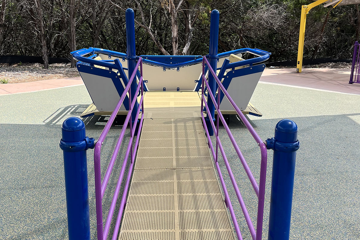 Playground equipment at Dan Markson Park