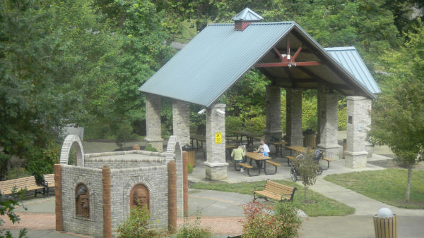 Picnic pavilion at Darrell's Dream playground