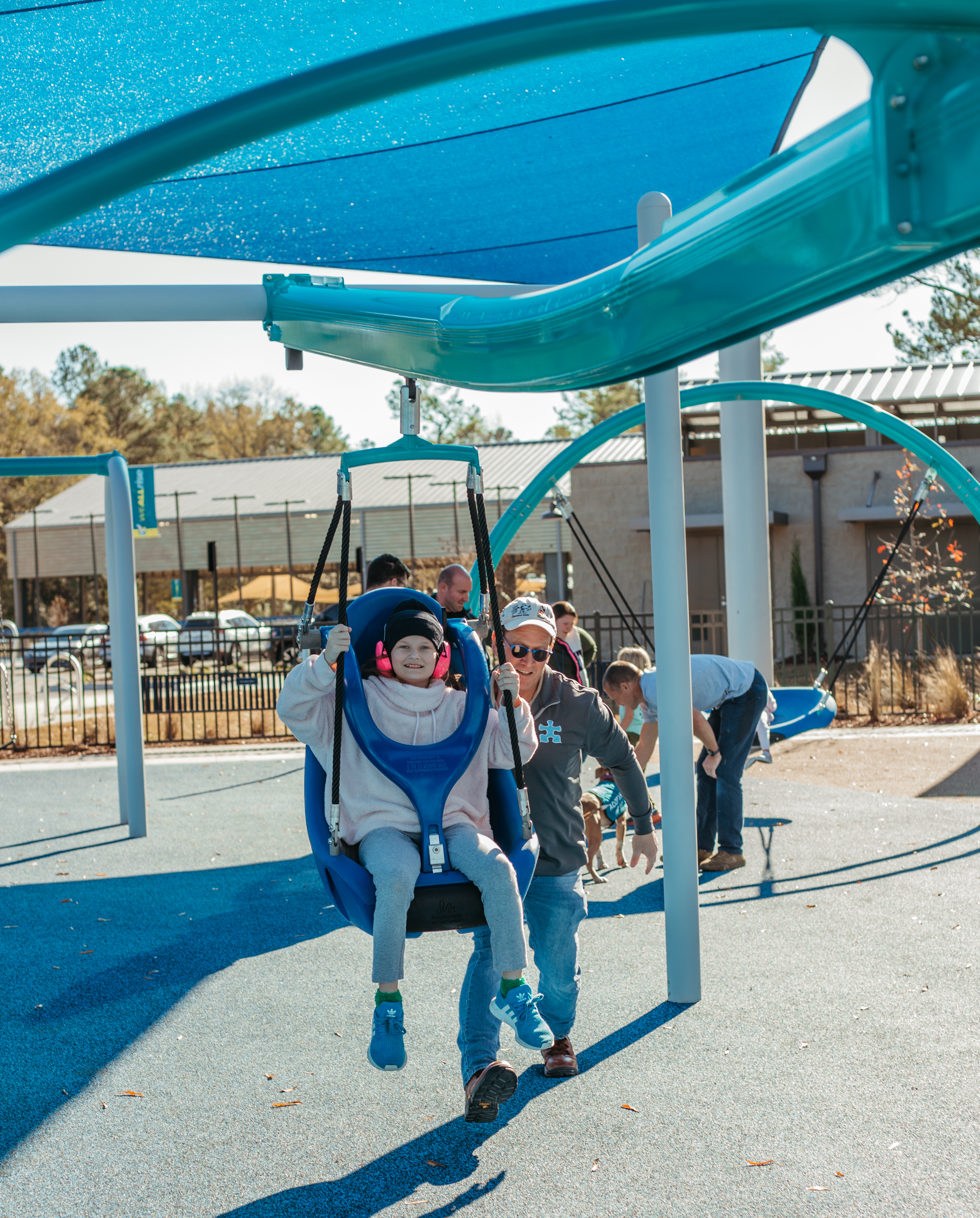 Play area at Debra's Playground in Goose Creek