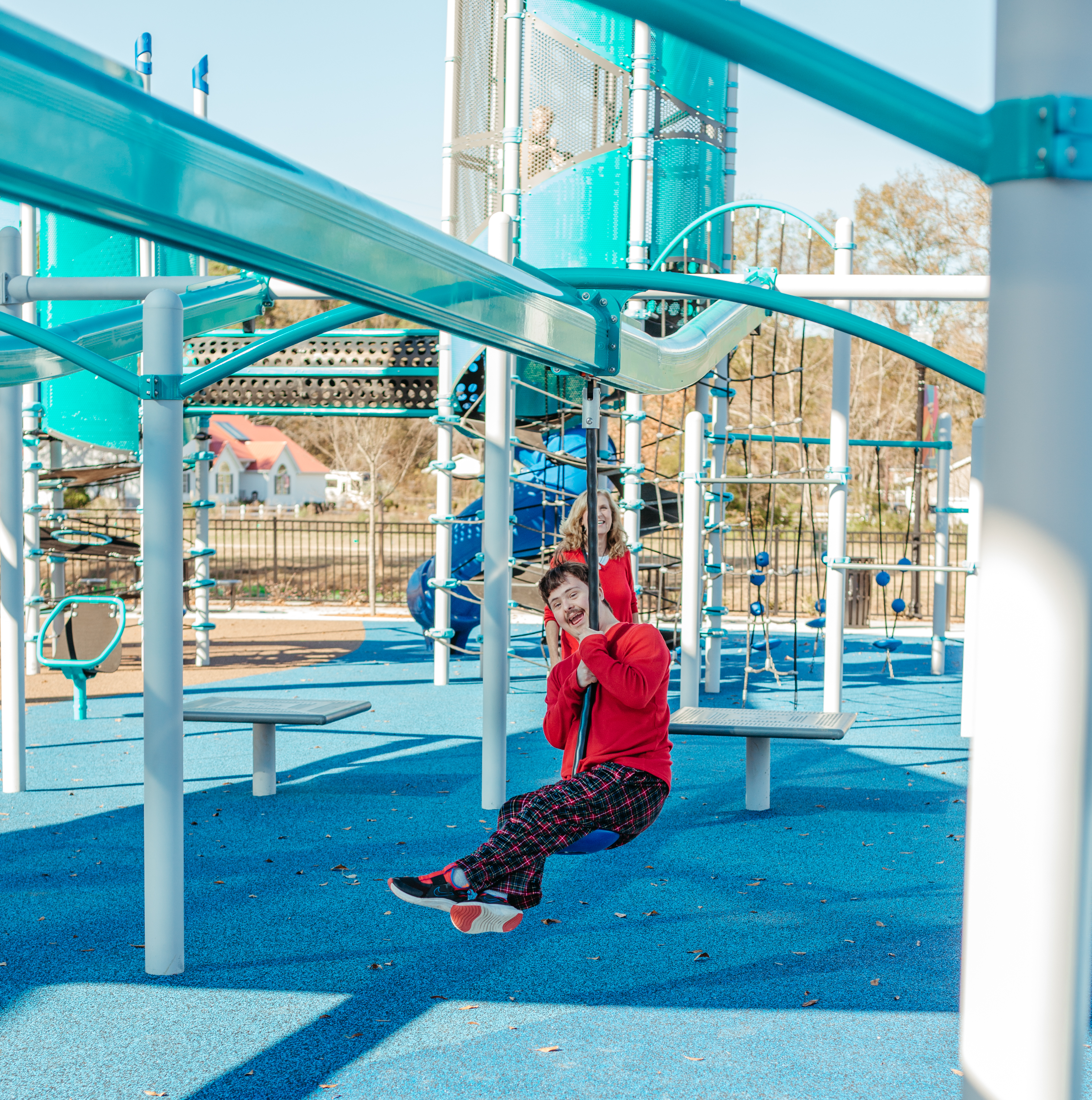 Playground scene at Central Creek Park in Goose Creek