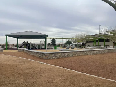 Inclusive playground area at Eastside Sports Complex in El Paso