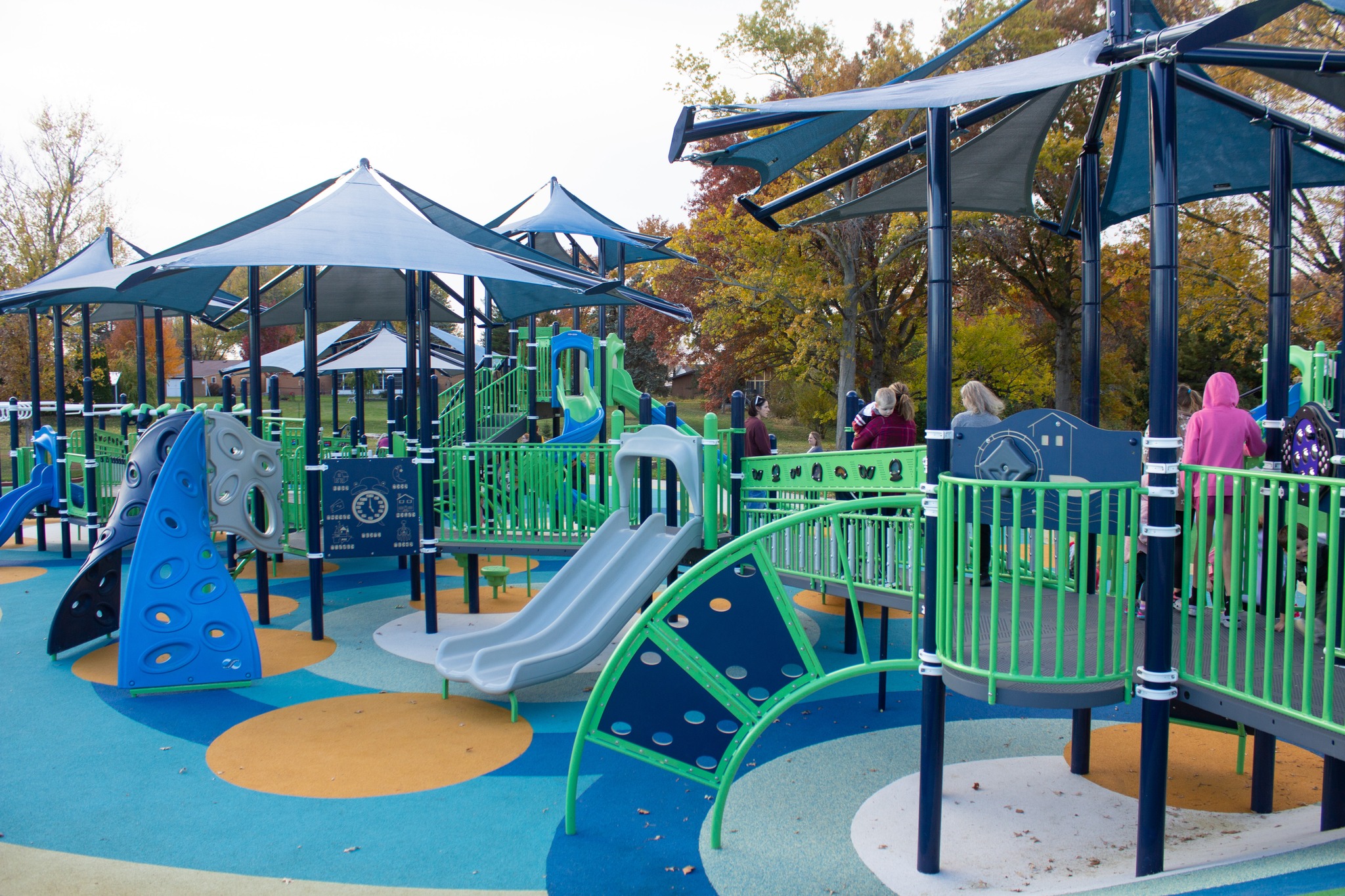Inclusive playground at Emeis Park in Davenport