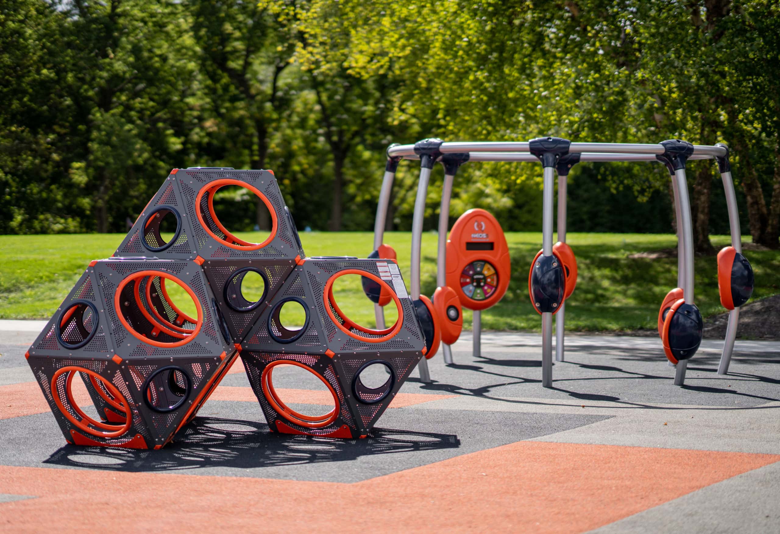 Inclusive playground pod at River Heritage Park