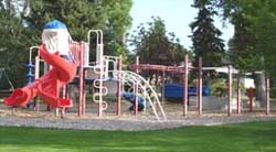 Play structure at Finnegan Park