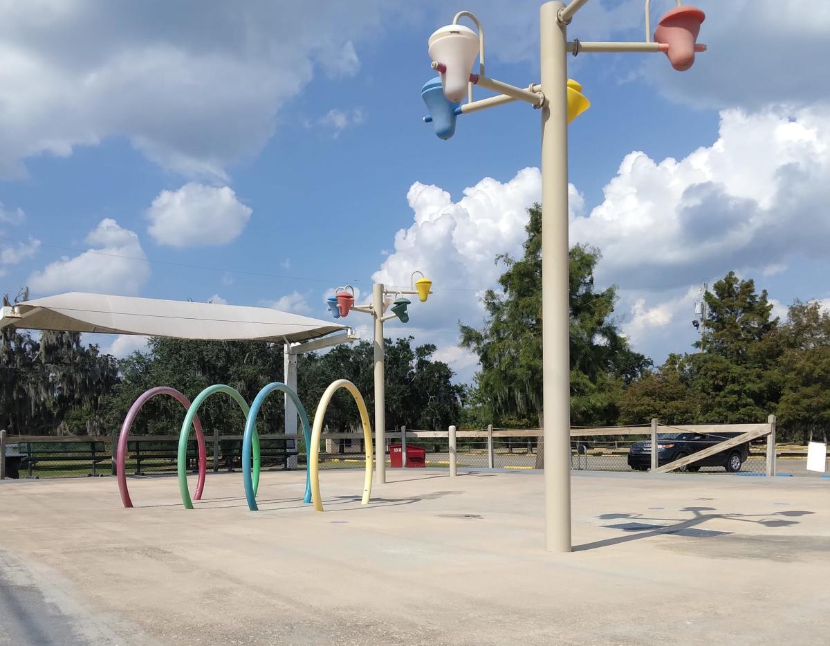 Splash pad at Fontainebleau State Park