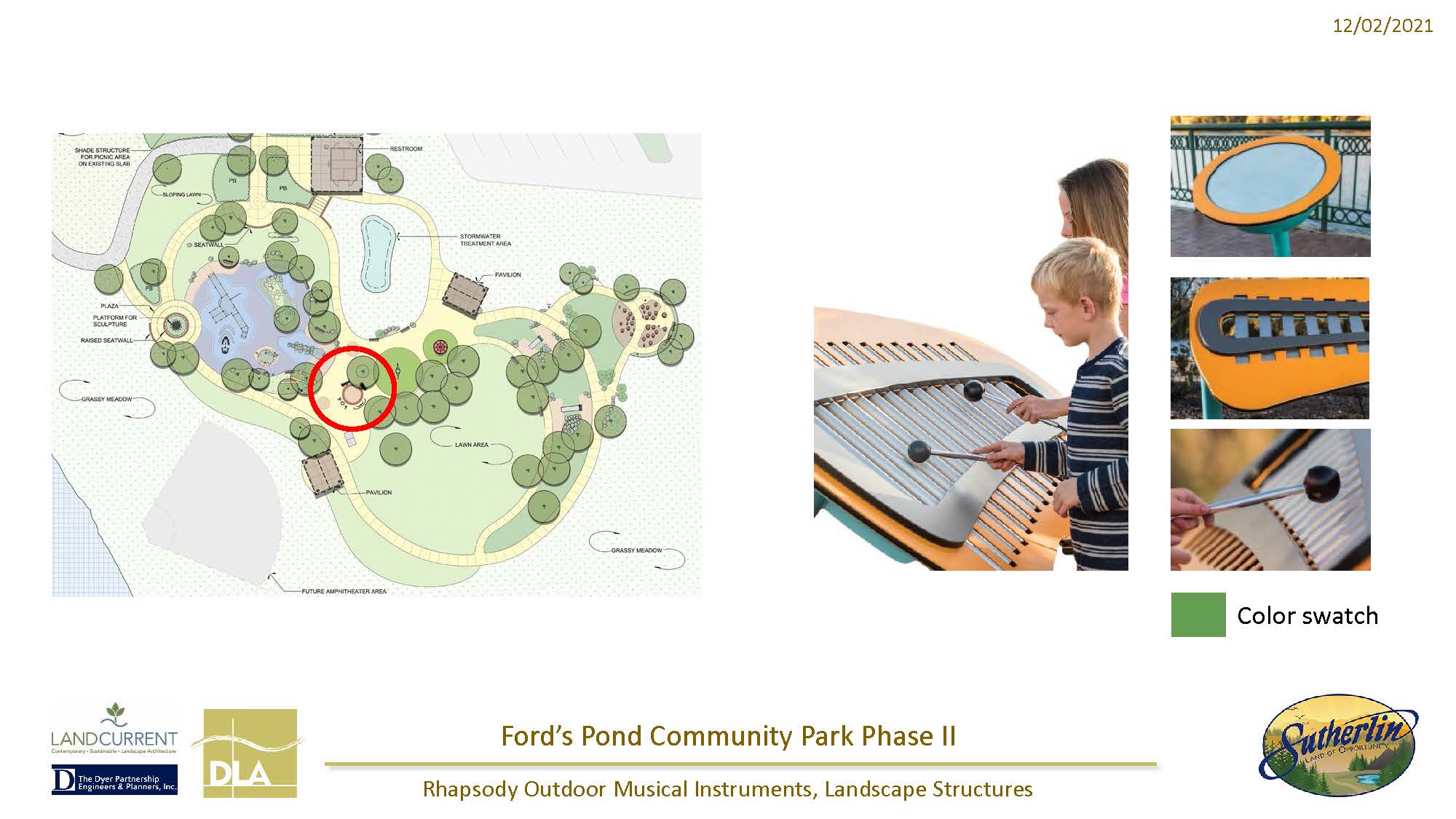 Outdoor musical instruments planned for Ford's Pond playground