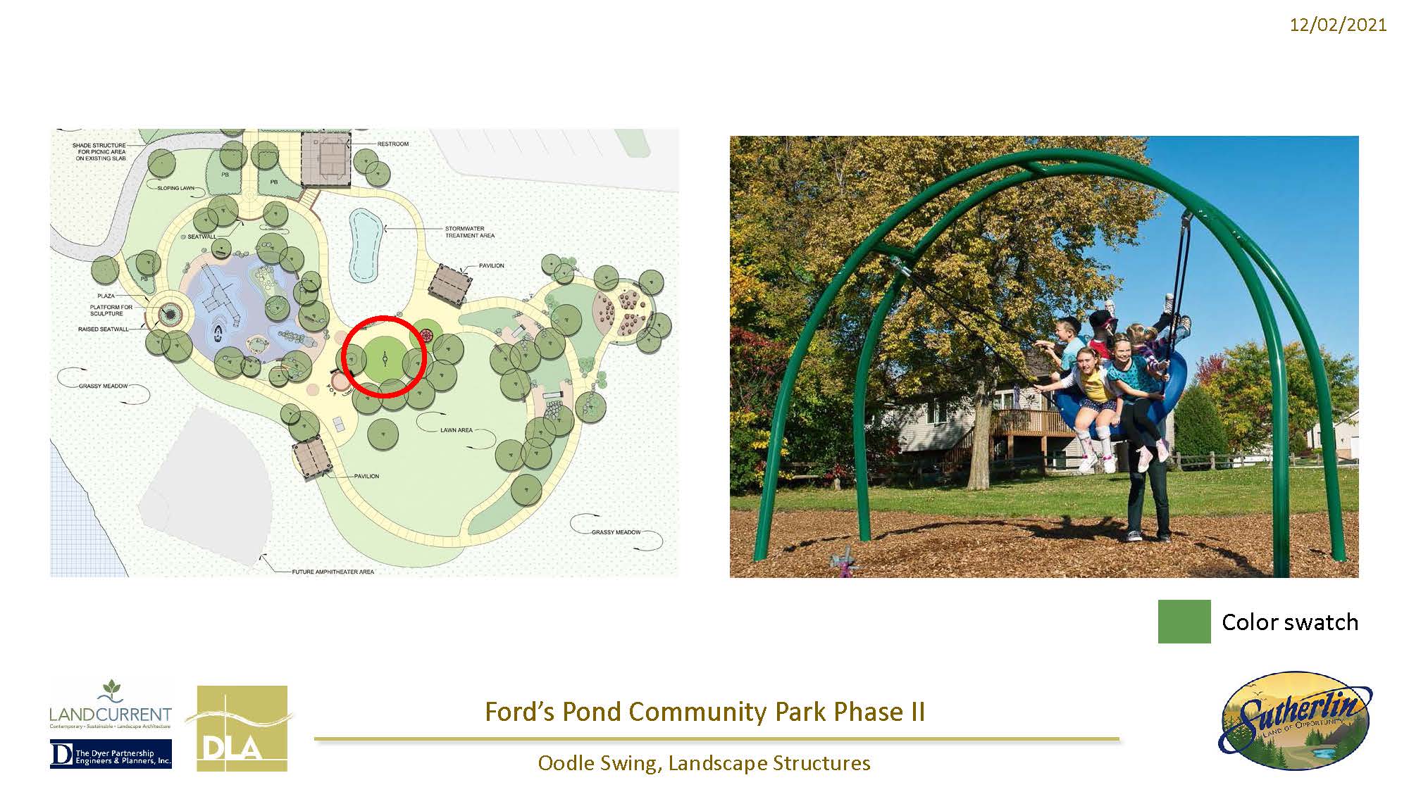 Multi-user Oodle Swing at Ford's Pond playground