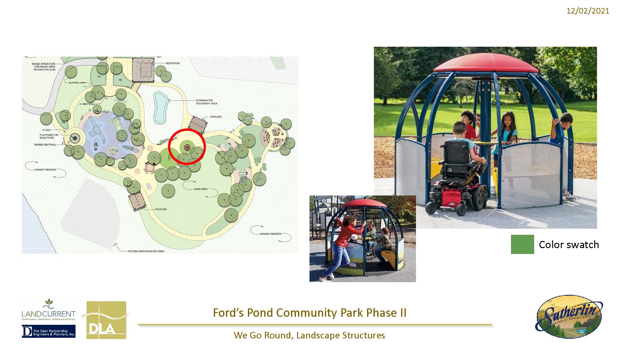 We-Go-Round inclusive spinner at Ford's Pond