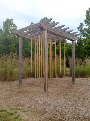 Sensory garden feature at Freedom Trail Park