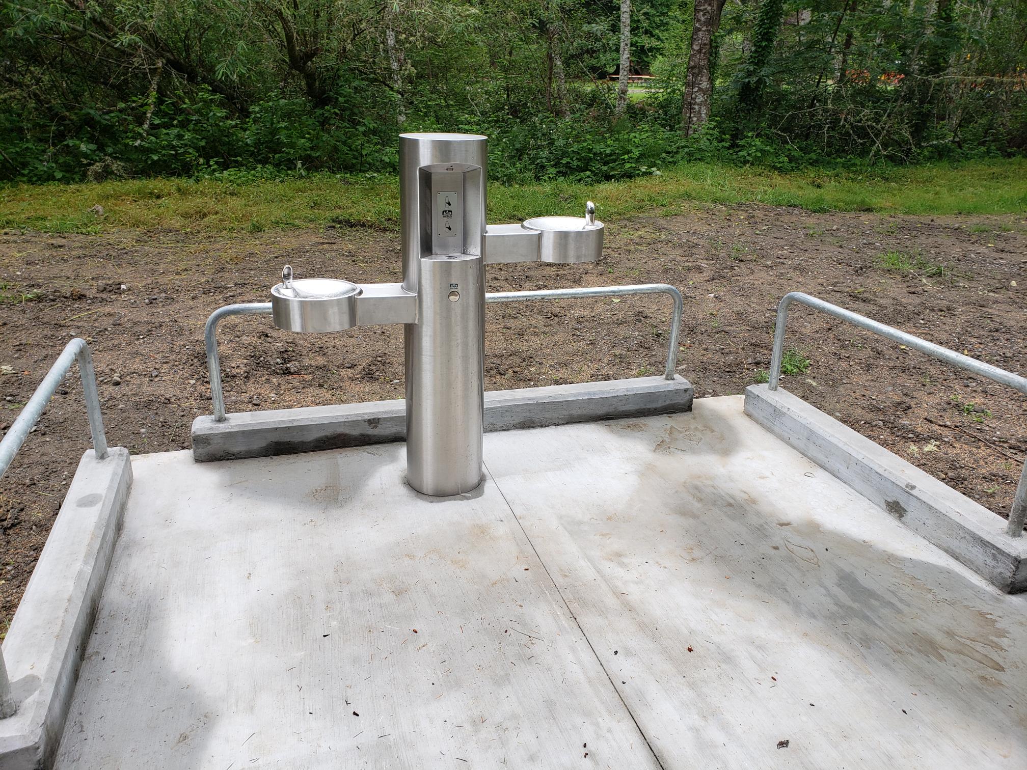 Accessible drinking fountain at Freshwater Park