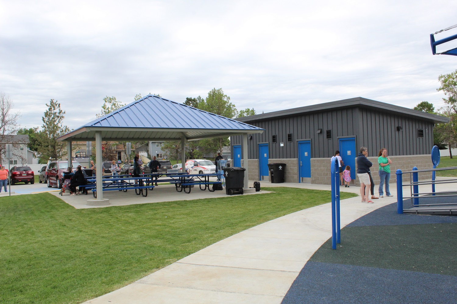 Shelter and restroom building at Friendship Park