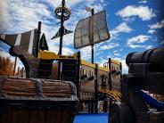 Pirate ship play structure at Funland Playground