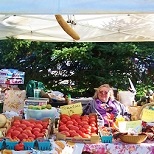 Community gathering area at Gardner Memorial Park