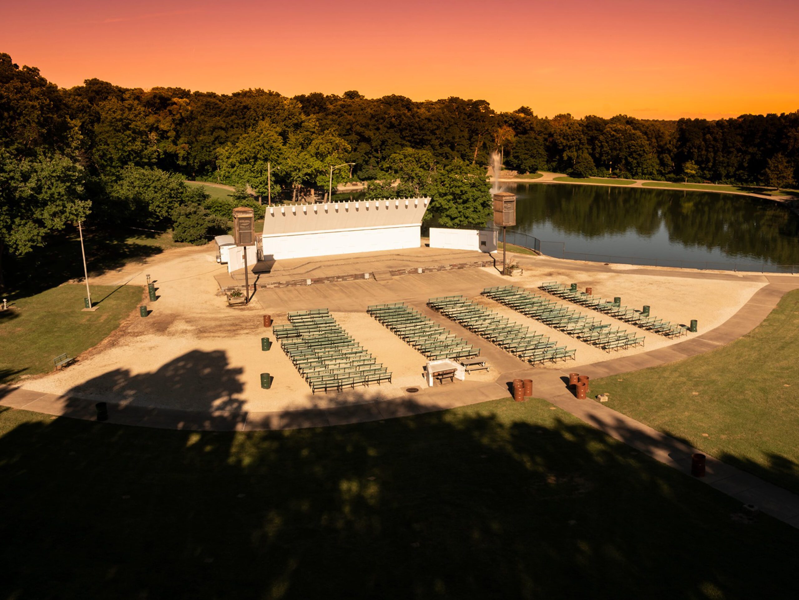 Park landscape at Glen Oak Park