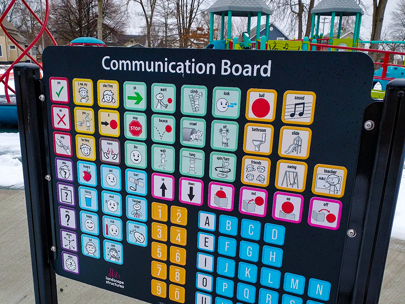 Accessible playground at Gratiot Park in Port Huron