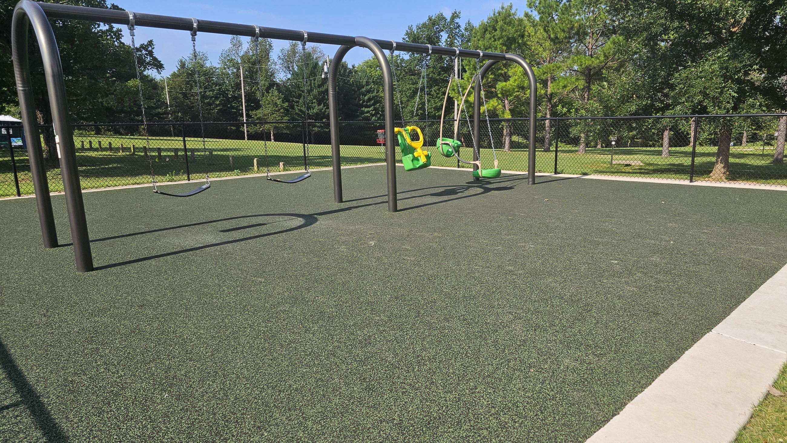 Additional view of the inclusive playground at Neal Grubaugh Park