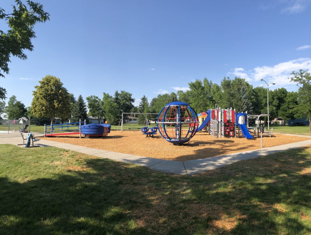 Play structure at Hawthorne Park in Billings
