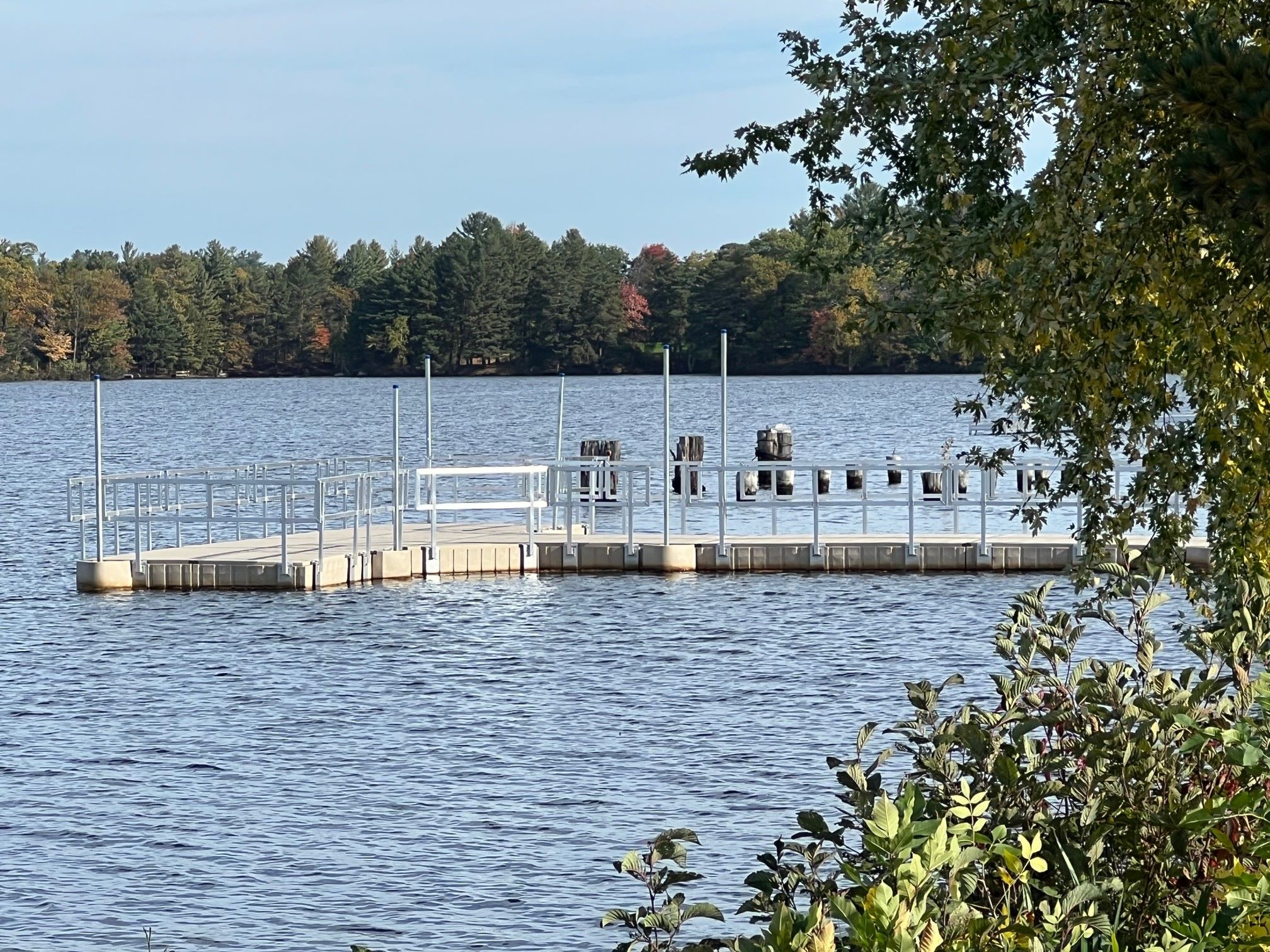 Accessible fishing pier at Hodag Park