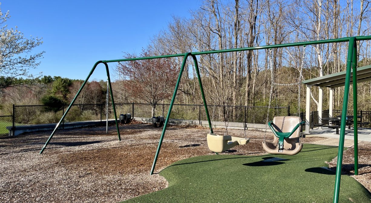Swing set at HOPS Playground