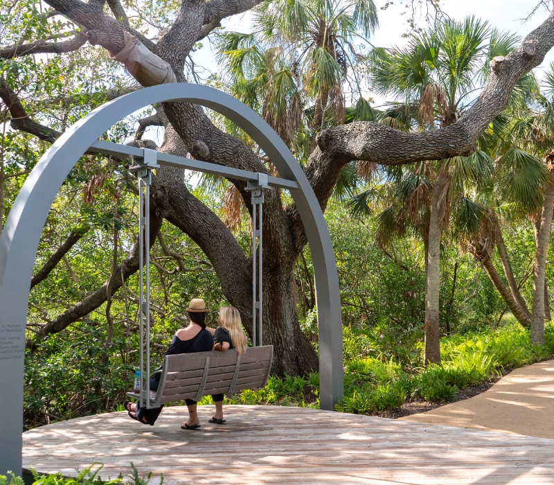 Accessible walkway at The Bay Sarasota