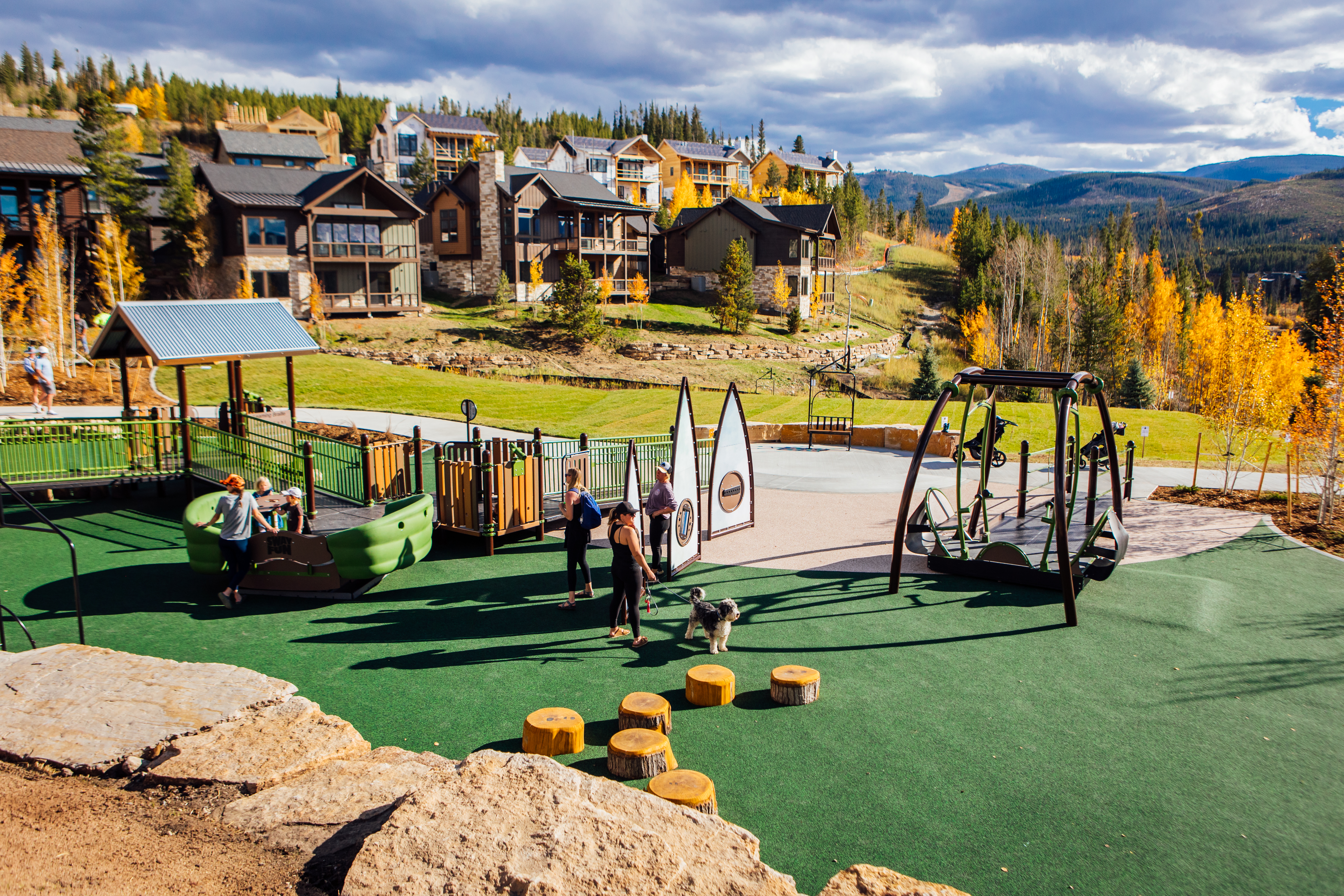 Play area at Idlewild Park in Winter Park