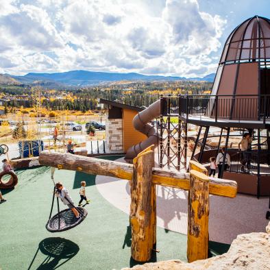 Accessible playground setting at Idlewild Park