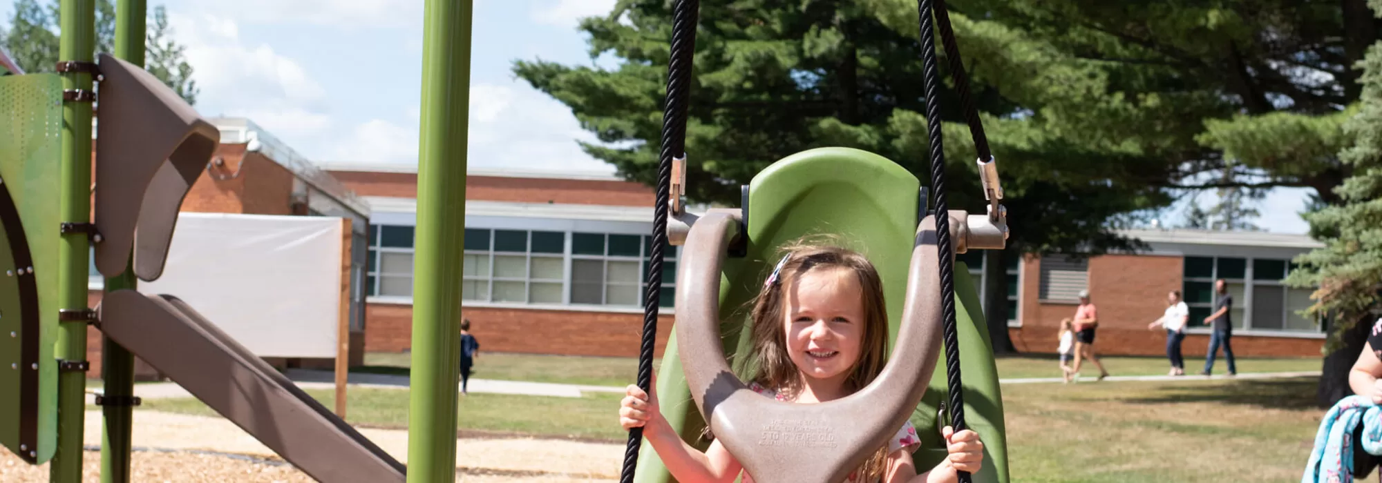 Wide view of Inclusive Community Playground in Hibbing