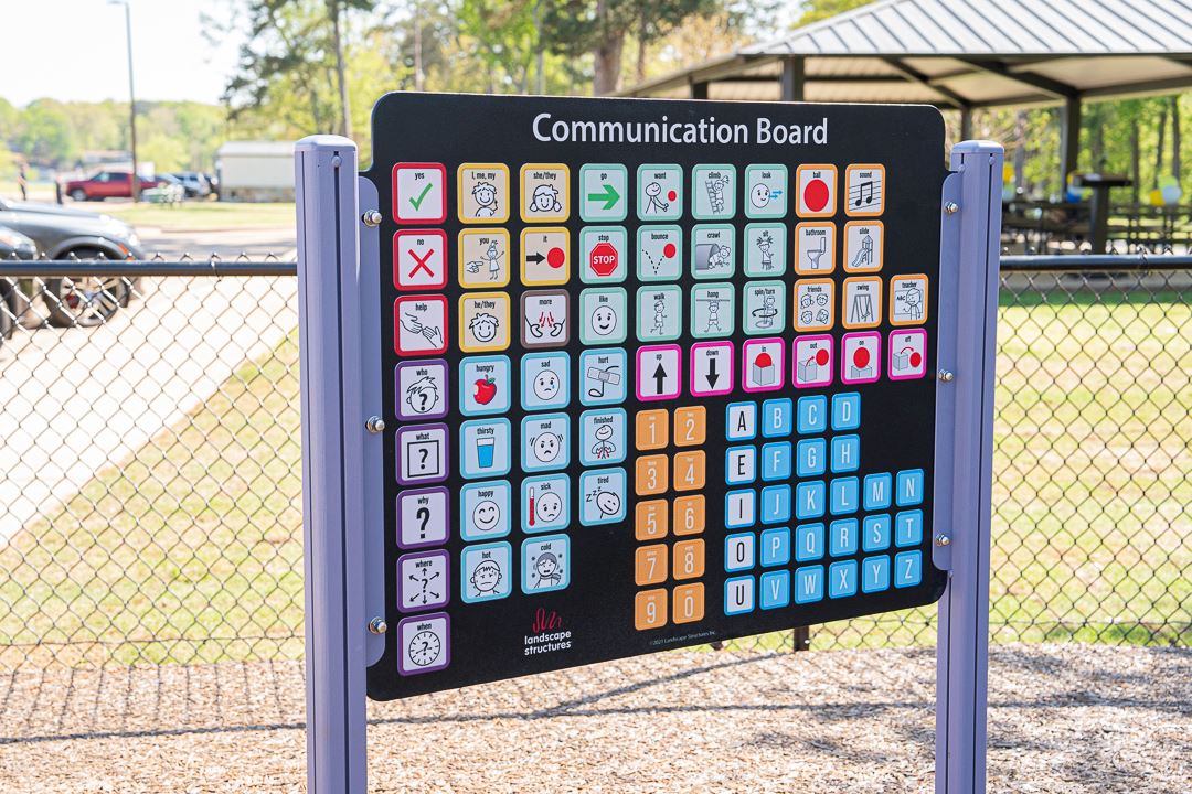 Inclusive play equipment at Laurel Park
