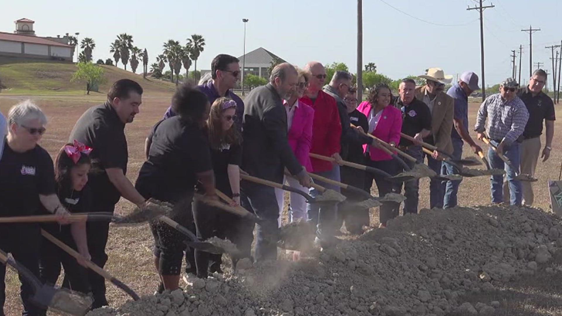 Groundbreaking coverage image for the Robstown inclusive playground